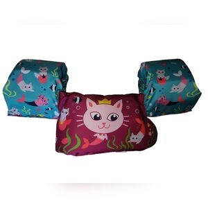 Puddle Jumper -Bestway- New- Pink Blue‎ Cats Mermaids Swim 33-55lbs